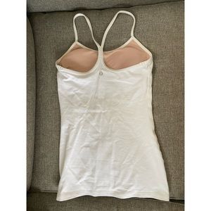 Lululemon White Racerback Tank